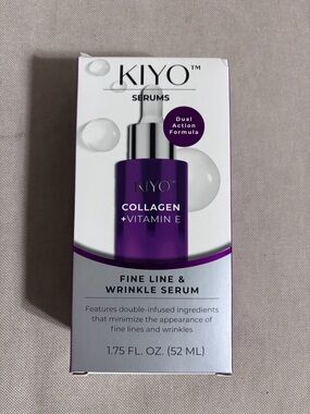 KIYO Collagen + Vitamin E Fine Line & Wrinkle Serum - Purple